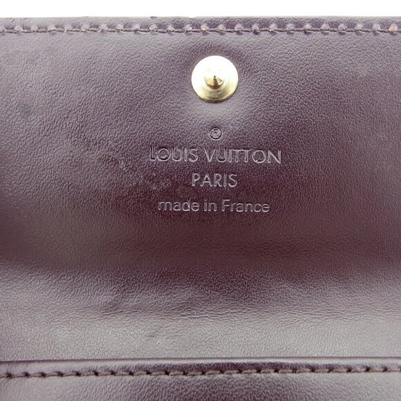 LOUIS VUITTON Key Case Verni Alamand (Purple) Gold USED - Picture 8 of 10